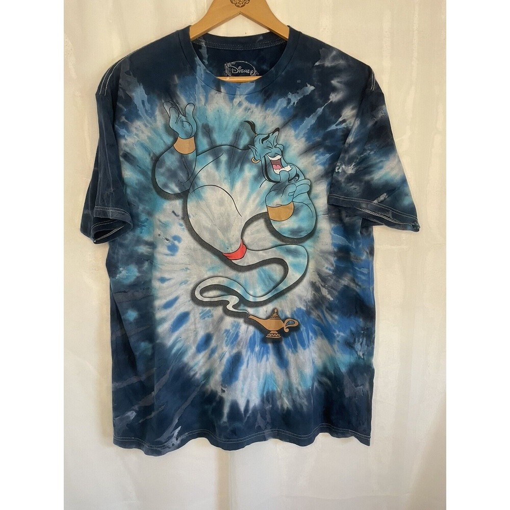 Disney Aladdin Genie in the Lamp Tie Dye T Shirt Size XL
